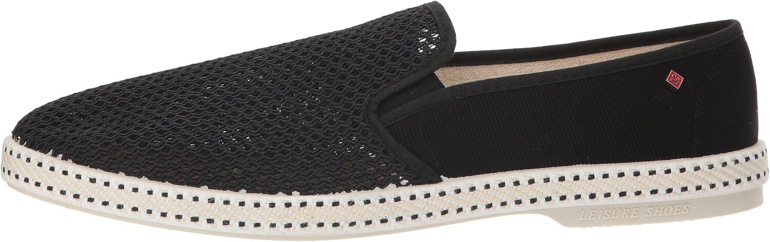 Кроссовки Rivieras Classic Canvas & Mesh Slip-On, черный — фото 4
