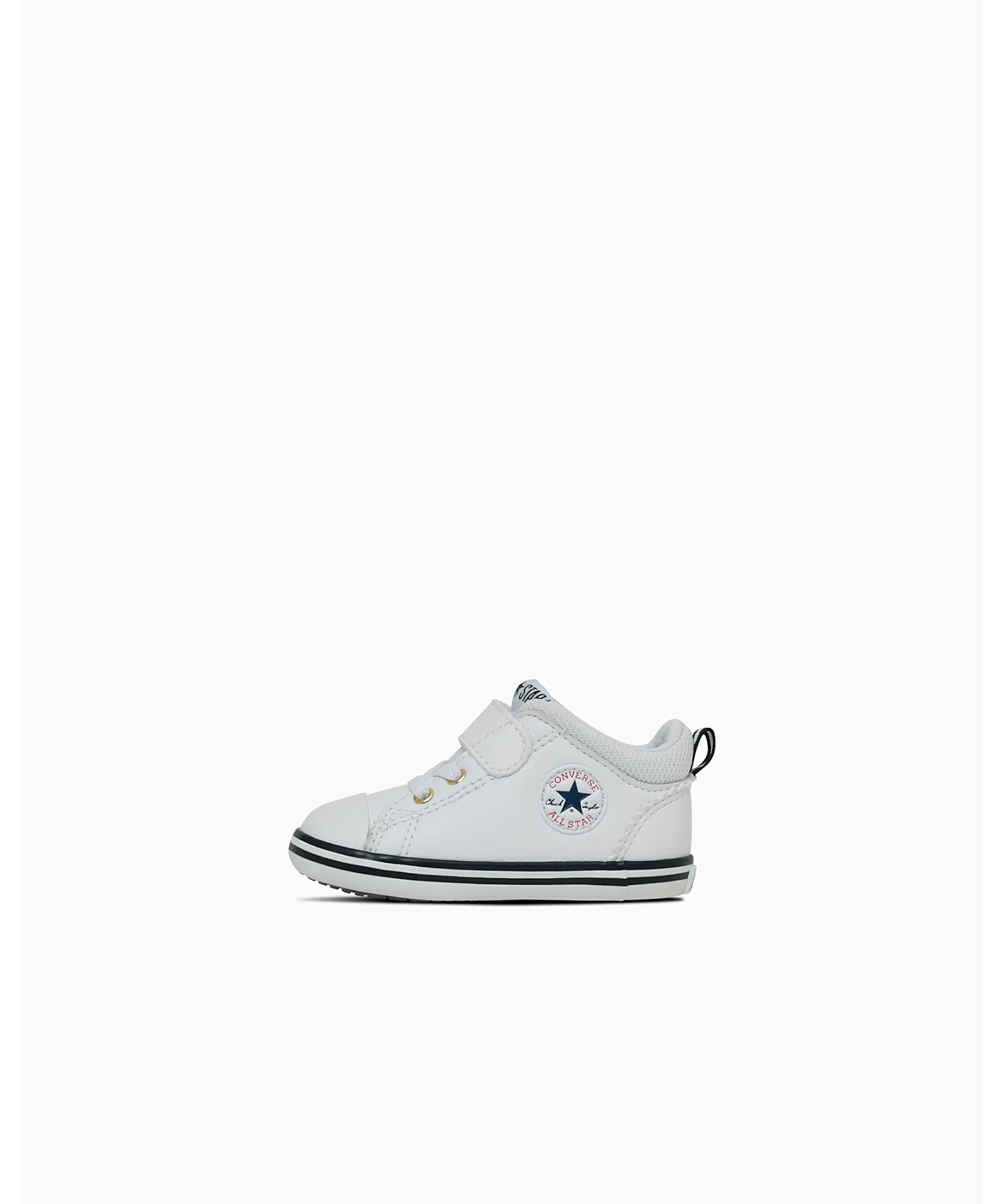 Кроссовки из синтетической кожи CONVERSE ALL STAR MINI ALL STAR V-1 белые с золотым — фото 3