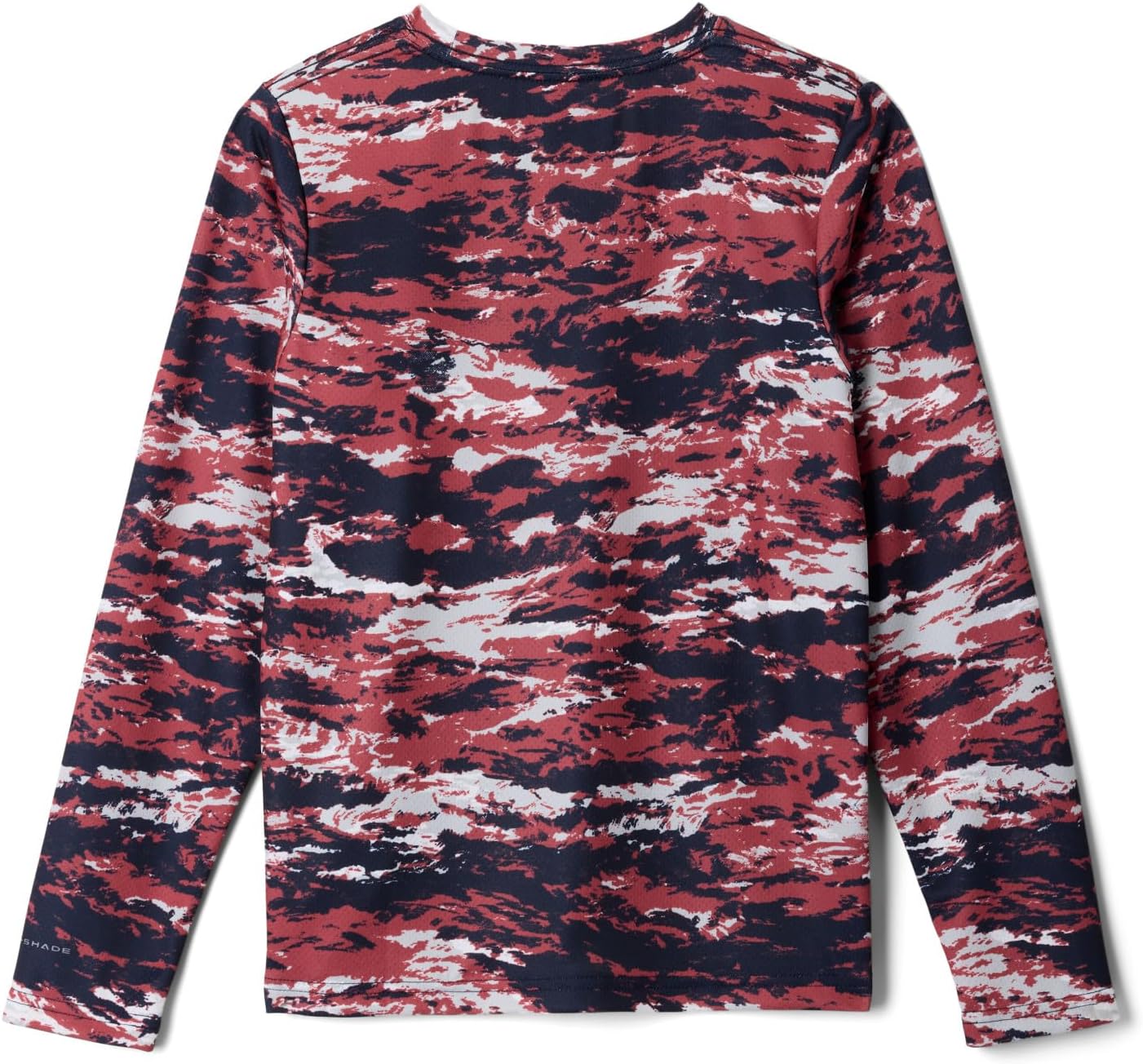Columbia Boys PFG Solar Stream Printed Long Sleeve Shirt, Dusty Crimson Sumi Camo — фото 2