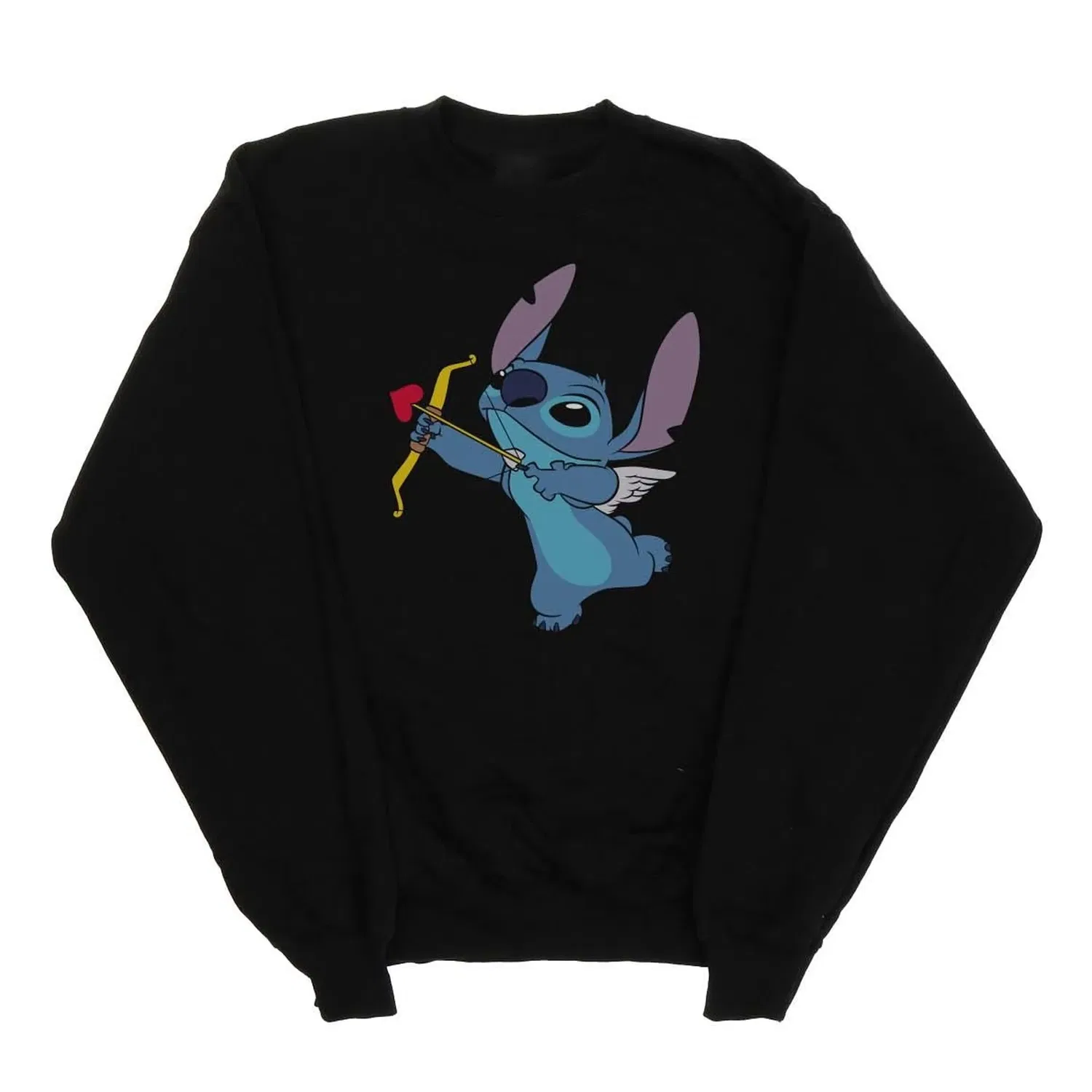 Свитшот с принтом Lilo & Stitch Disney, черный — фото 2