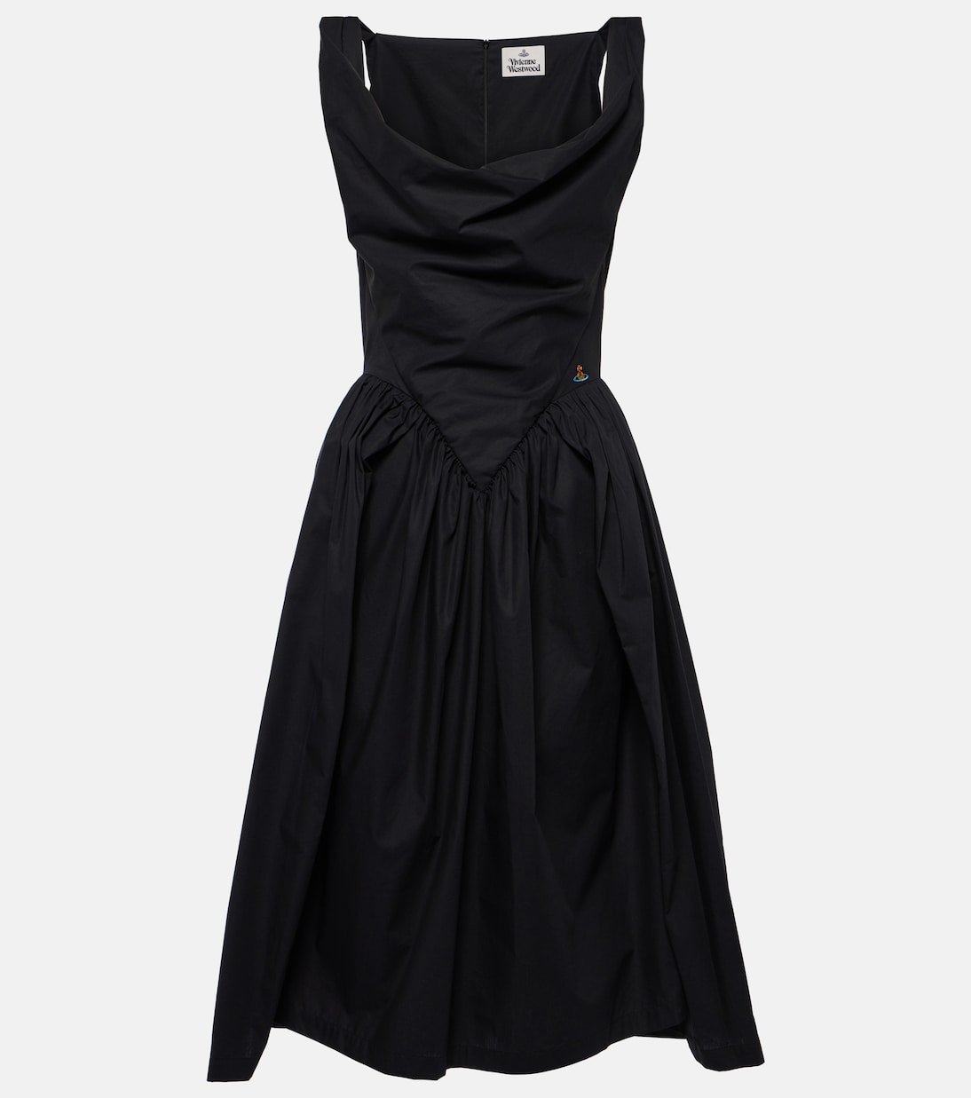 

Воскресное хлопковое корсетное платье Vivienne Westwood, Ss23-Black