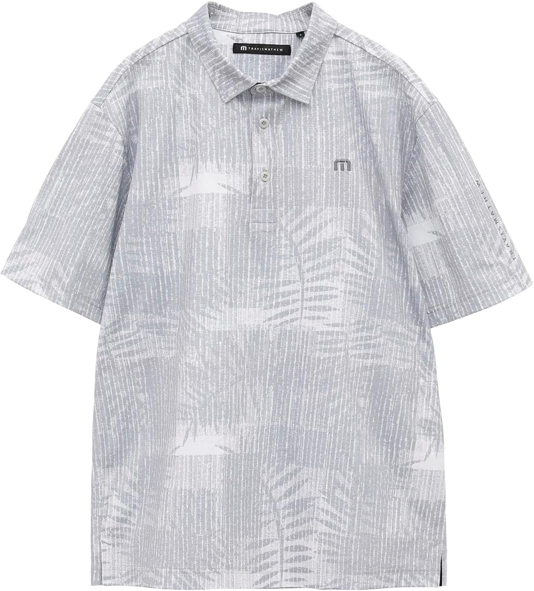 

Мужская рубашка-поло с коротким рукавом (влагоотводящая, быстросохнущая, с принтом пальм) / для гольфа / 7AL009 Travis Mathew