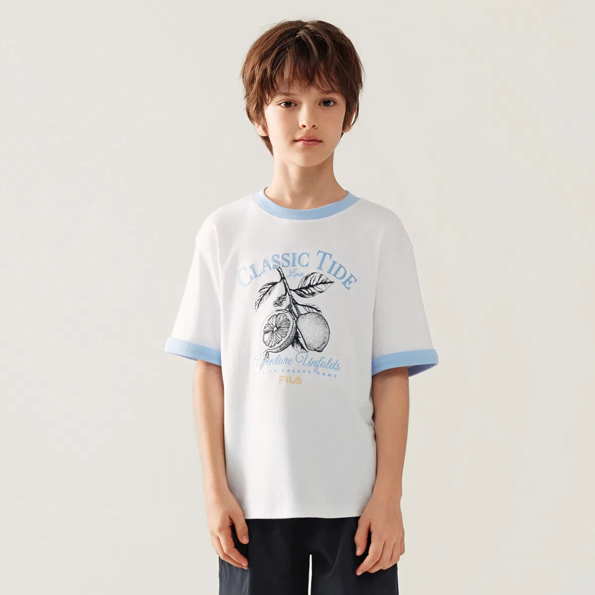 Футболка с коротким рукавом Standard White Kids' FILA KIDS — фото 4