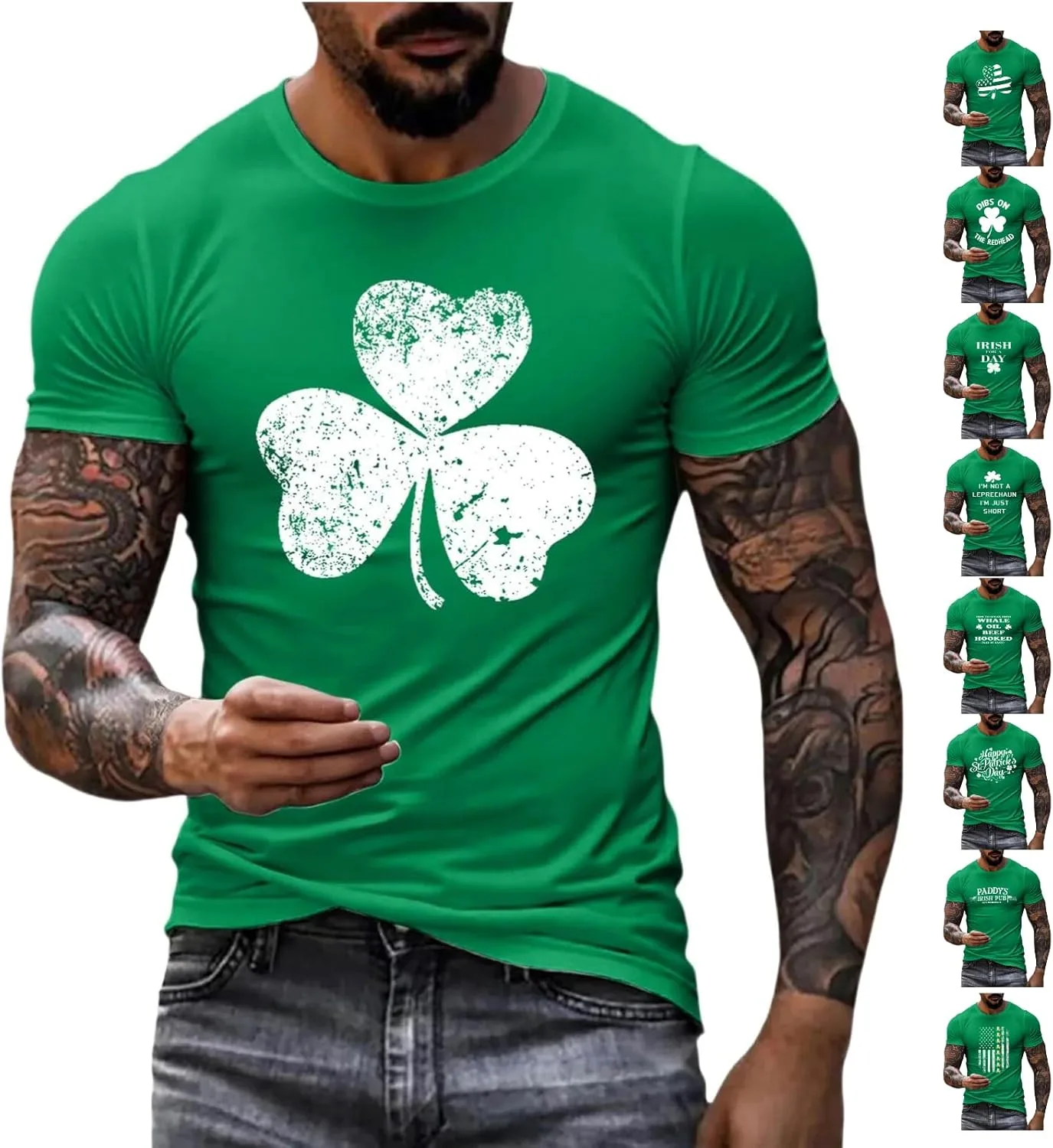 

Футболка мужская St Patrick's Day с принтом Shamrock