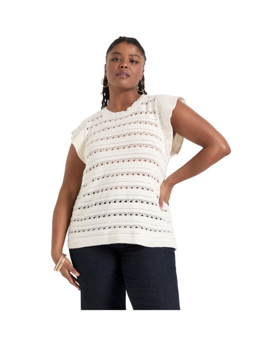 

Женская блузка June + Vie с оборками на рукавах June & Vie, Sugar swizzle