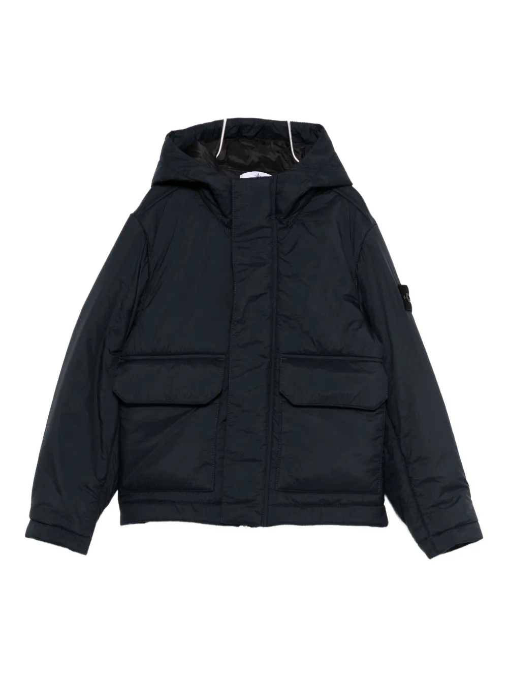 

Парка с капюшоном Stone Island Junior, синий