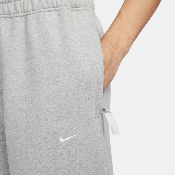 Штаны спортивные с надписью swoosh с открытым краем Nike, серый — фото 4