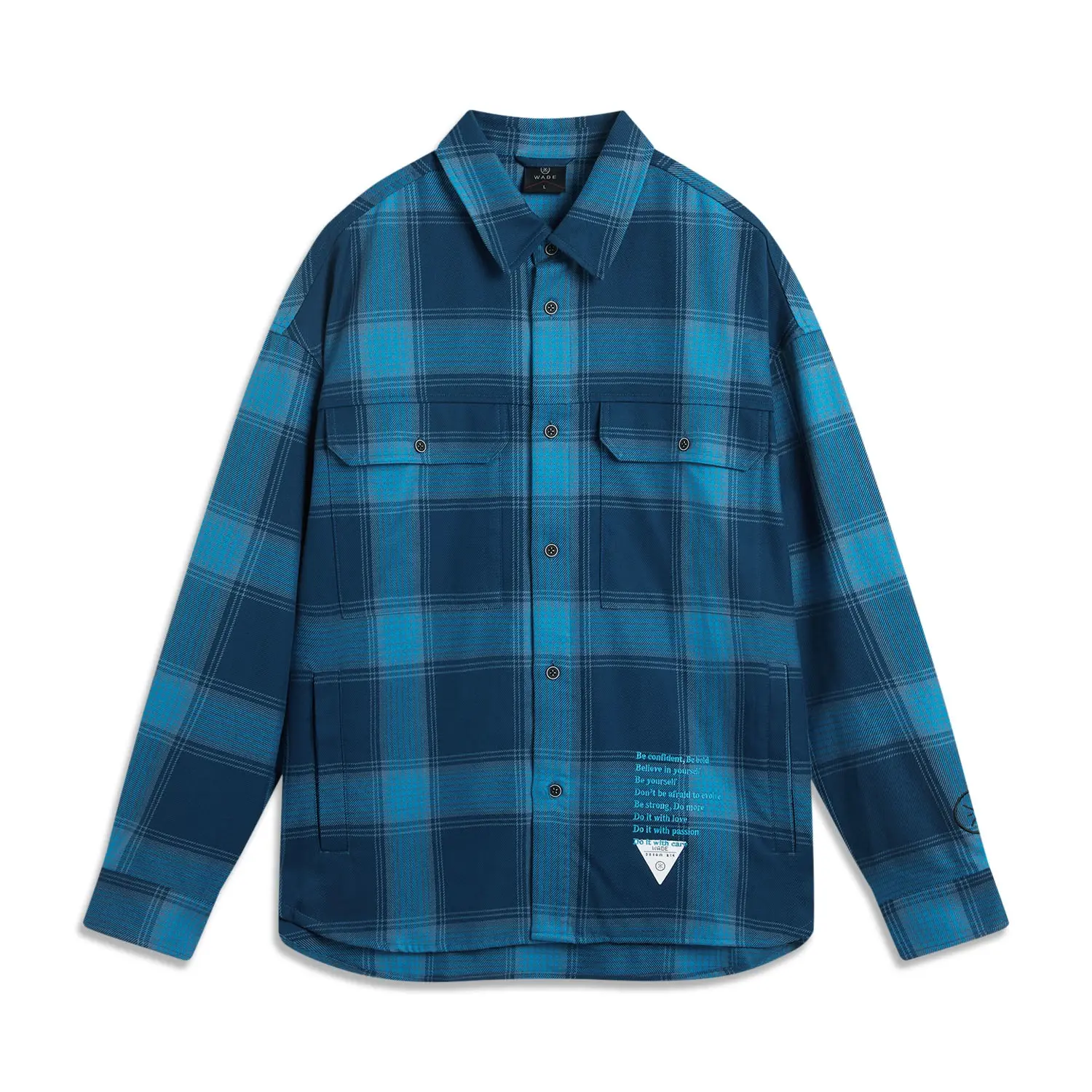 

LINING Рубашка мужская Feather Crown Blue Rain Curtain Blue Sea Soul Blue