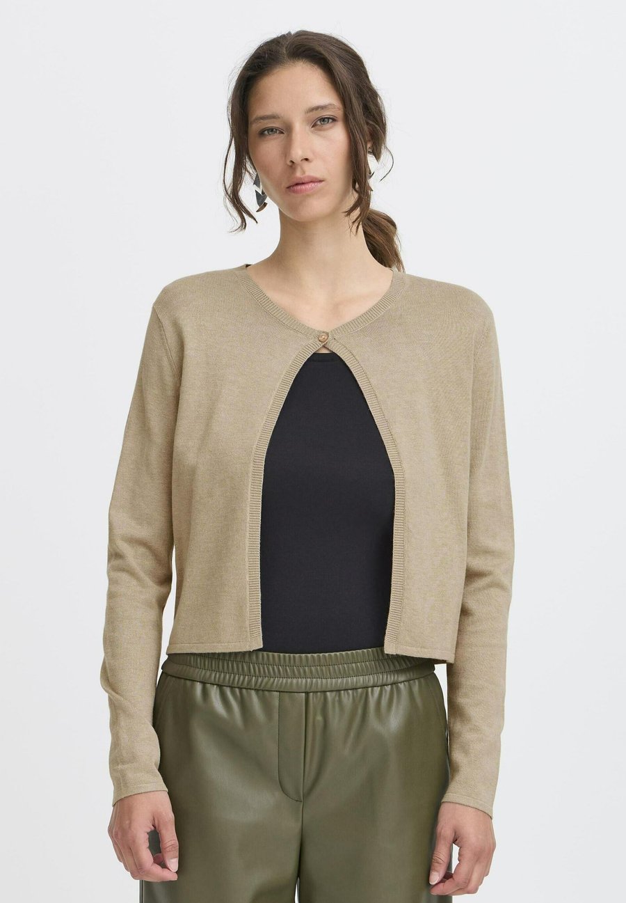 

Кардиган b.young BYMMORLA BOLERO, Humus Melange/Sand