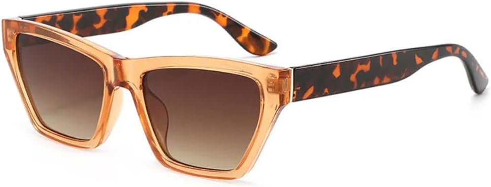 

Солнцезащитные очки для мужчин и женщин - защита UV400 - градиентная оправа "кошачий глаз" с леопардовым принтом, для занятий спортом на открытом воздухе и вождения DSVIGF, Orange