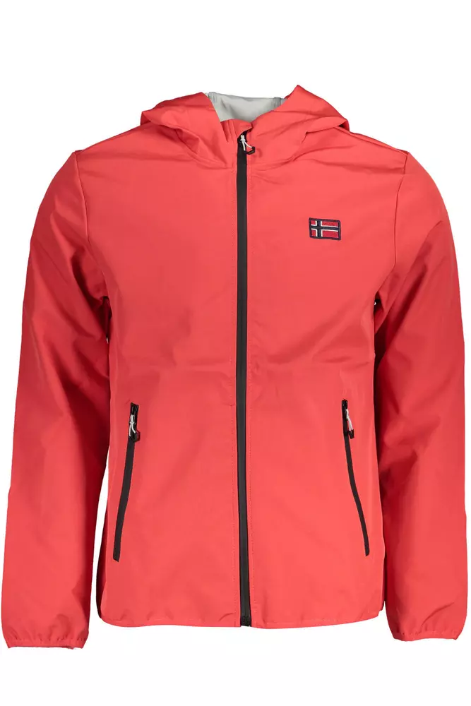 

Красная мужская куртка из полиэстера Geographical Norway
