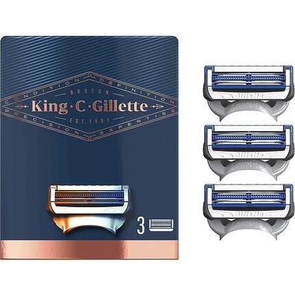 

Лезвия для бритвы King C. Gillette с чувствительным лезвием Skinguard для мужчин, Procter & Gamble