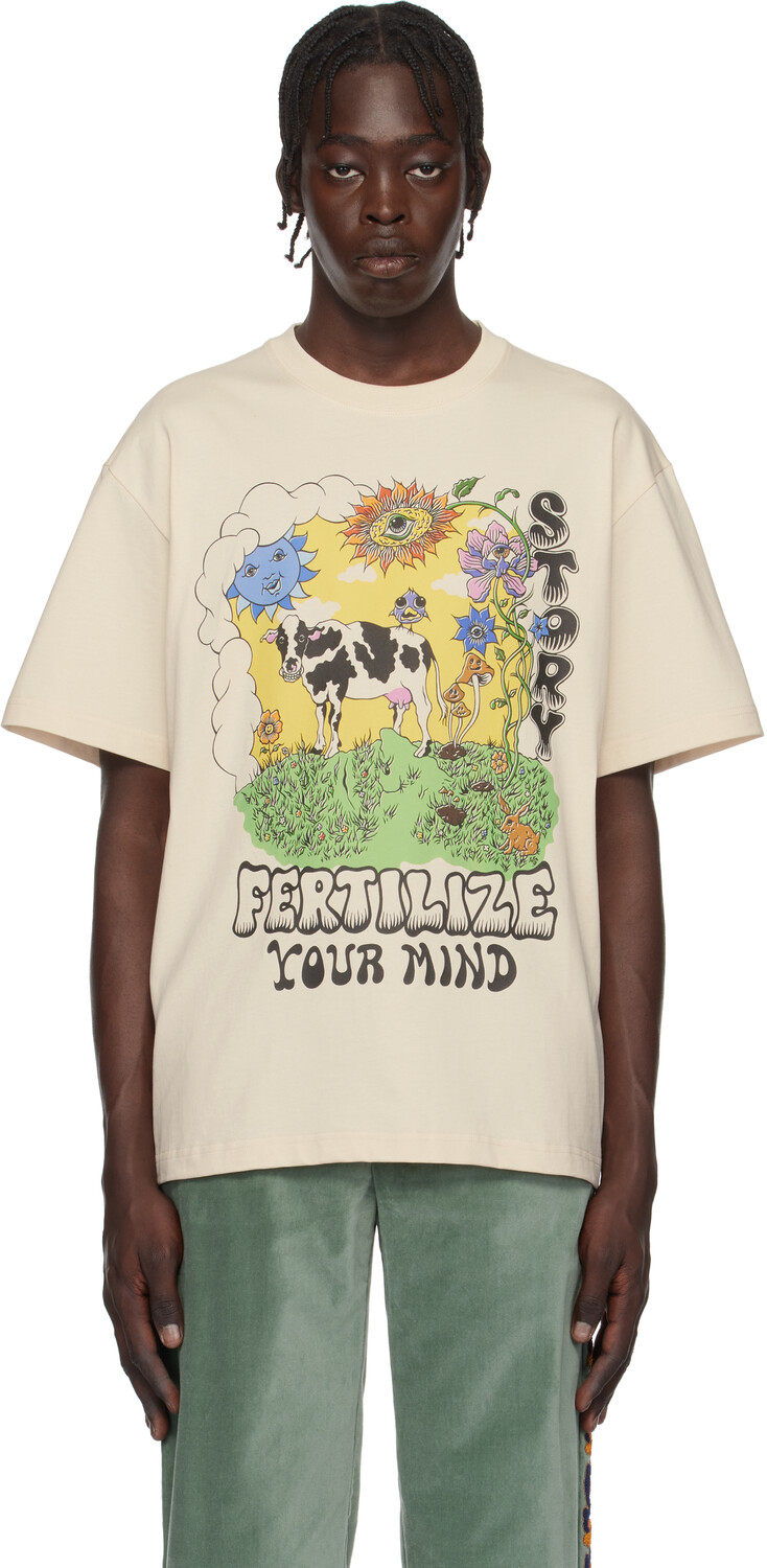 

Футболка Off-White Grateful Story mfg., Fertilize your mind