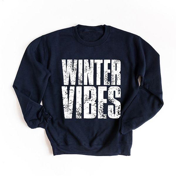 

Зимний свитшот с принтом и эффектом потертости Simply Sage Market, True Navy