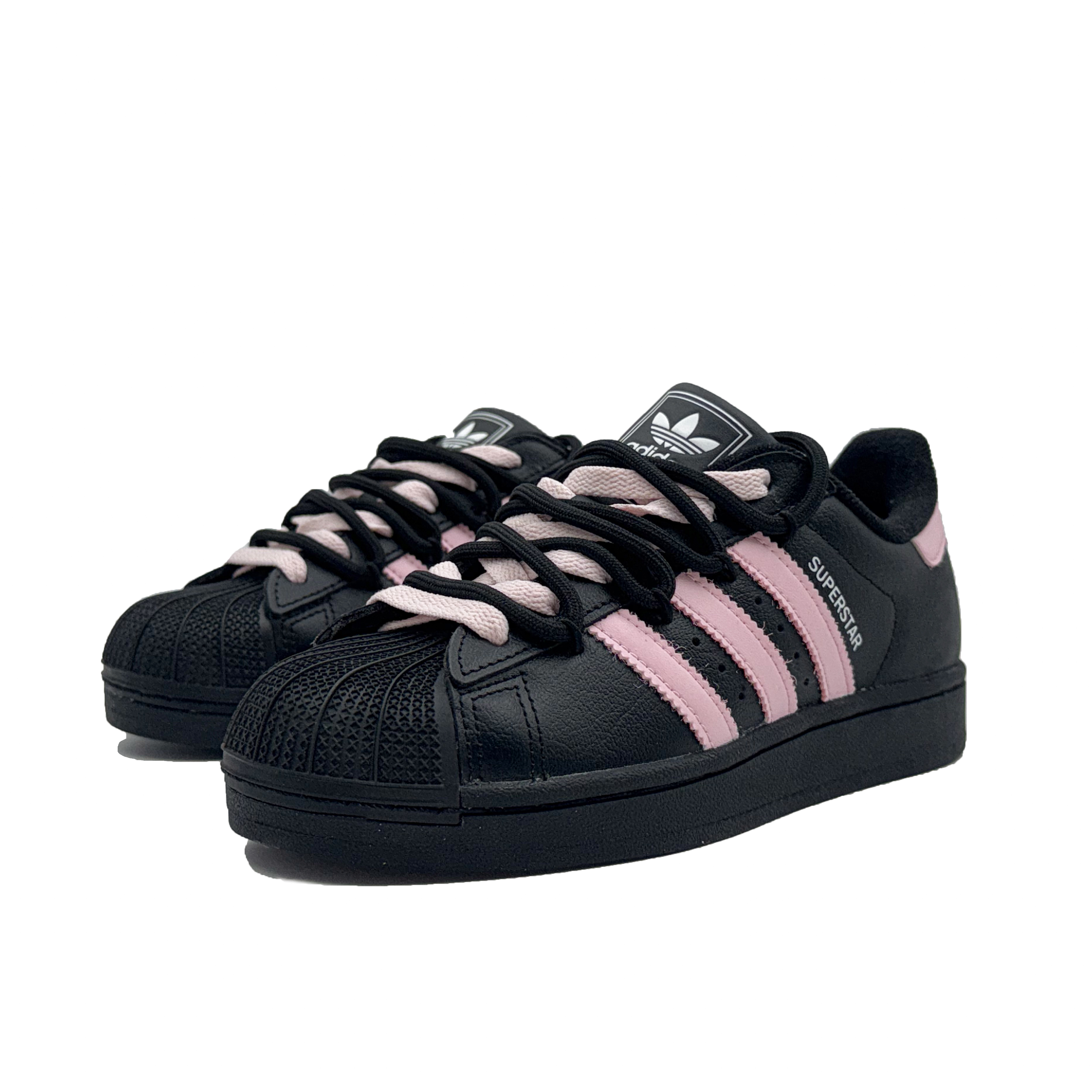 Adidas Originals Детские кроссовки для скейтбординга Superstar 2 Pink Lover с противоскользящим покрытием, износостойкие, низкие, для подростков — фото 3