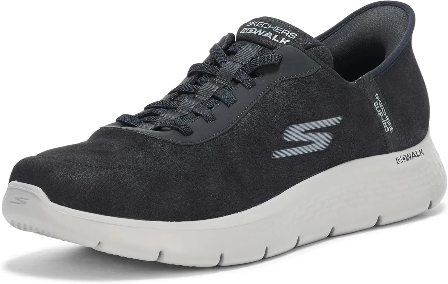 Мужские слипоны Skechers Hands Free Go Walk Flex - кроссовки Hands Up, Black