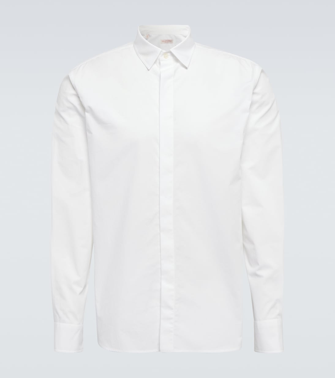 

Хлопковая рубашка Valentino, Bianco Ottico