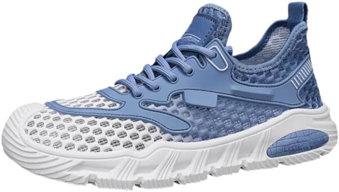 

Мужские легкие водные кроссовки для быстрого высыхания, спортивная обувь для ходьбы, водные носки для быстрого высыхания, обувь без шнурков, подходит для пляжа, бассейна, плавания, реки, озера, серфинга для мужчин Hhhchpm, синий