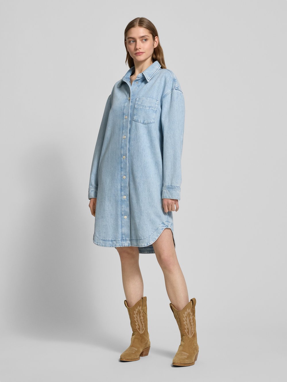 

Джинсовое платье длиной до колена с нагрудным карманом Marc O'Polo Denim