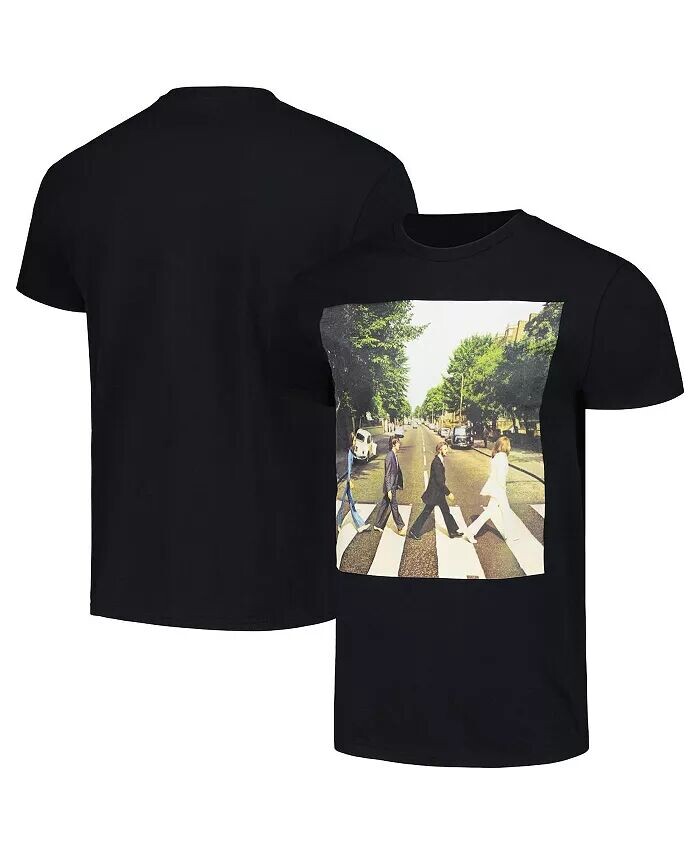 

Мужская и женская черная футболка The Beatles Abbey Road Bravado, черный