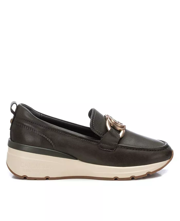 Женские мокасины на платформе Carmela Leather Collection XTI, зеленый