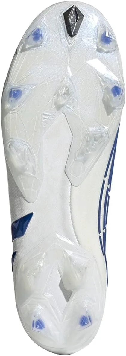 Футбольные бутсы Adidas Predator 18.4 FxG для мальчиков, белый/синий — фото 3
