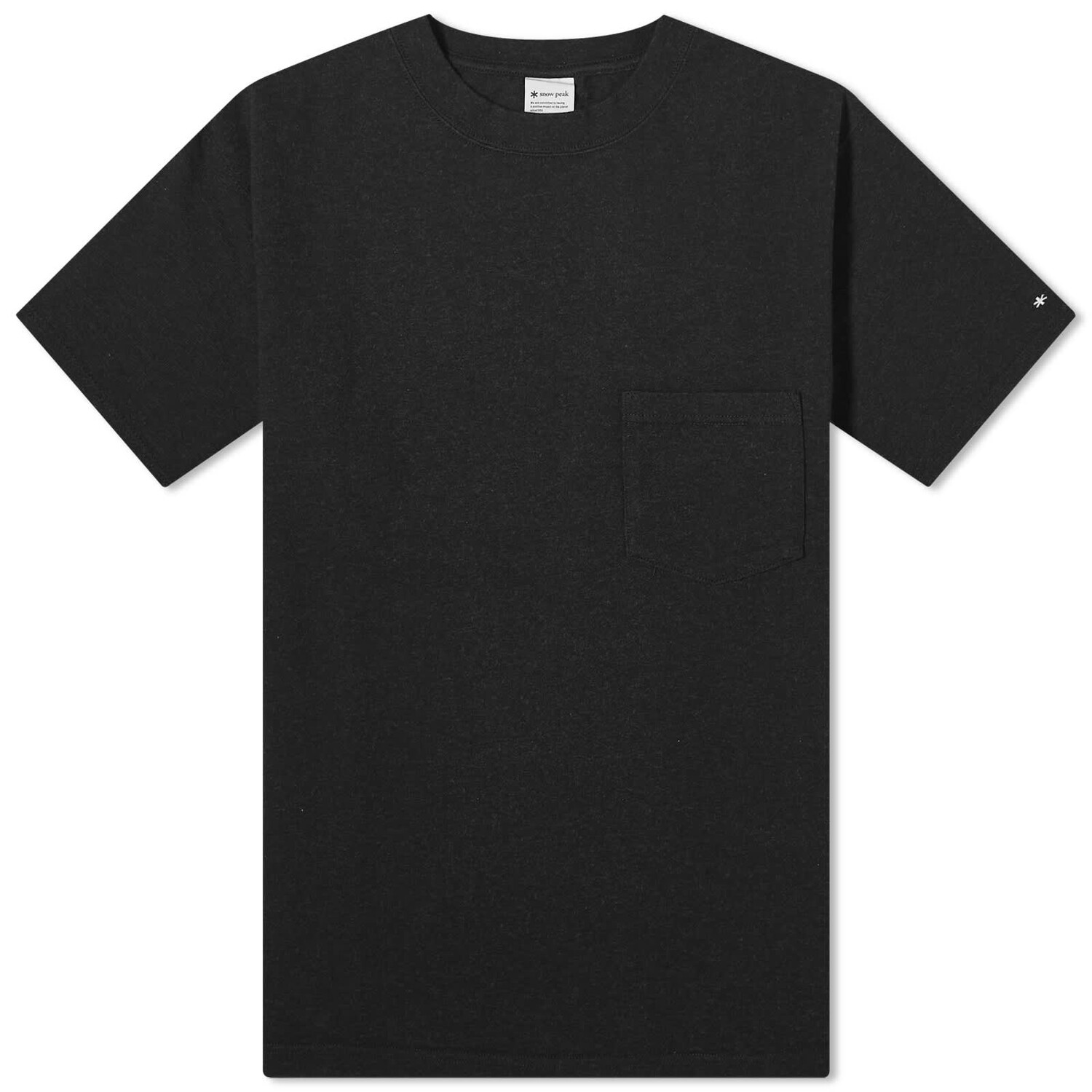 

Футболка Snow Peak Recycled Cotton Heavy, черный