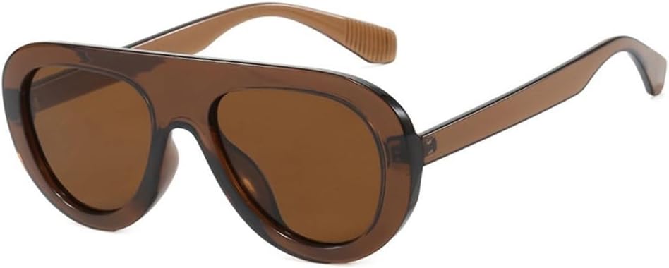 

Большие цельные солнцезащитные очки в стиле панк для мужчин и женщин, модные очки для активного отдыха и вождения, унисекс, защита от ультрафиолета UV400 WNCKSQ, C7brown