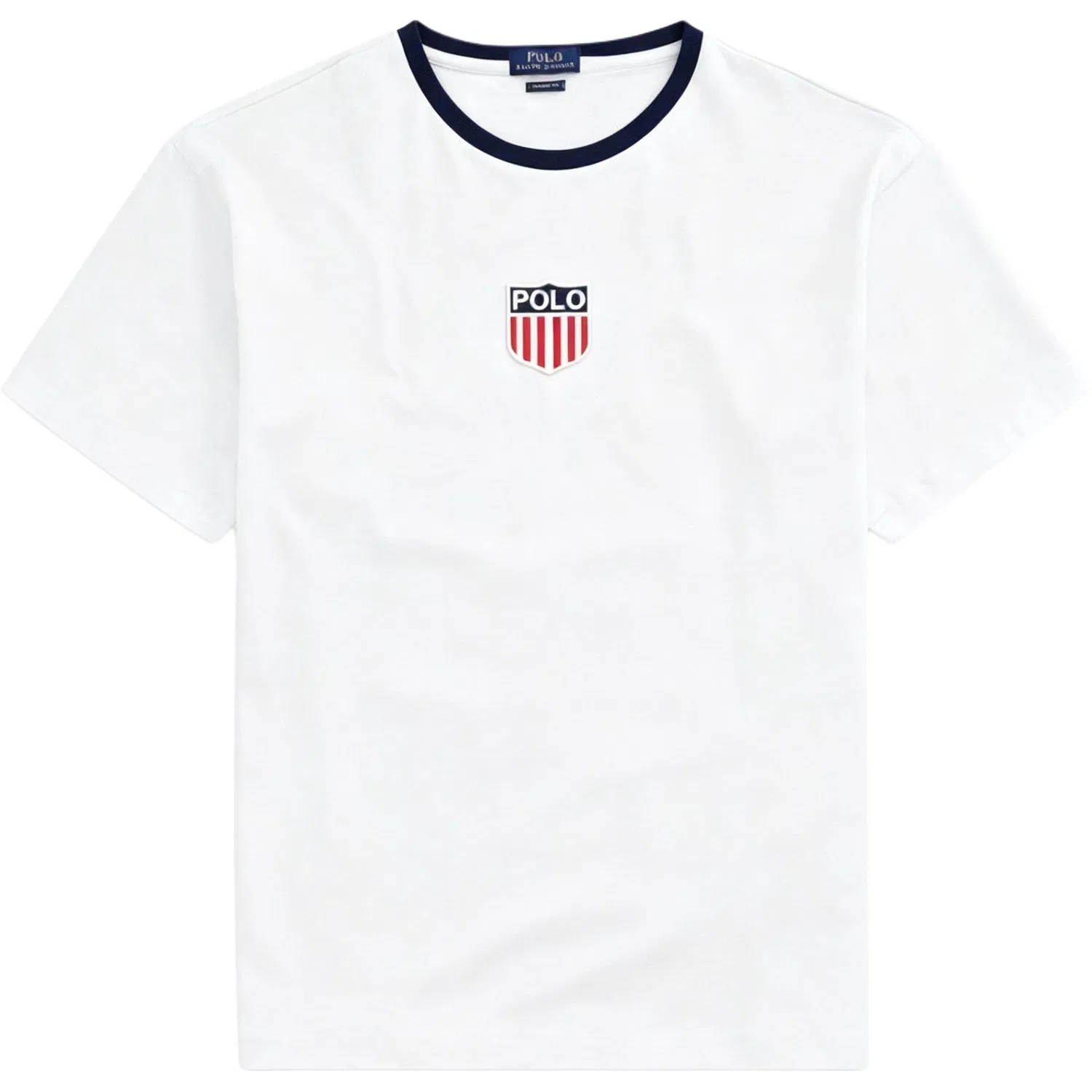 Футболка Polo Ralph Lauren с круглым вырезом белая