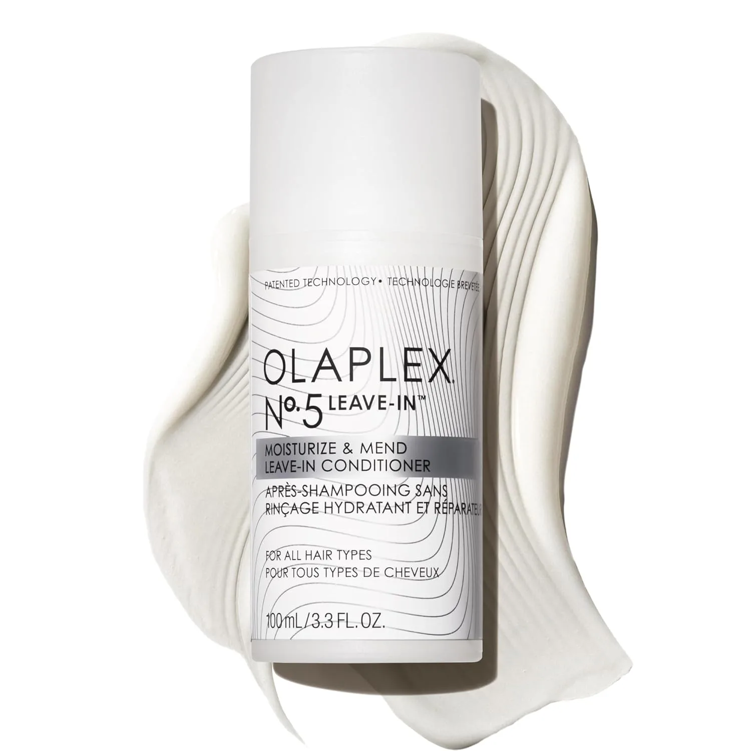 Olaplex Nº.5 несмываемый кондиционер: увлажняет и восстанавливает секущиеся кончики, уменьшает ломкость и защищает поврежденные волосы для кудрявых, вьющихся, прямых и волнистых, 100 мл