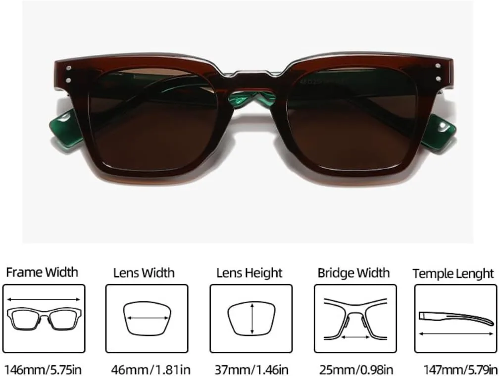 

Солнцезащитные очки с защитой UV400 | Панк-заклёпки, цветные линзы | для женщин и мужчин, для занятий спортом на открытом воздухе и вождения DSVIGF, Clear-black