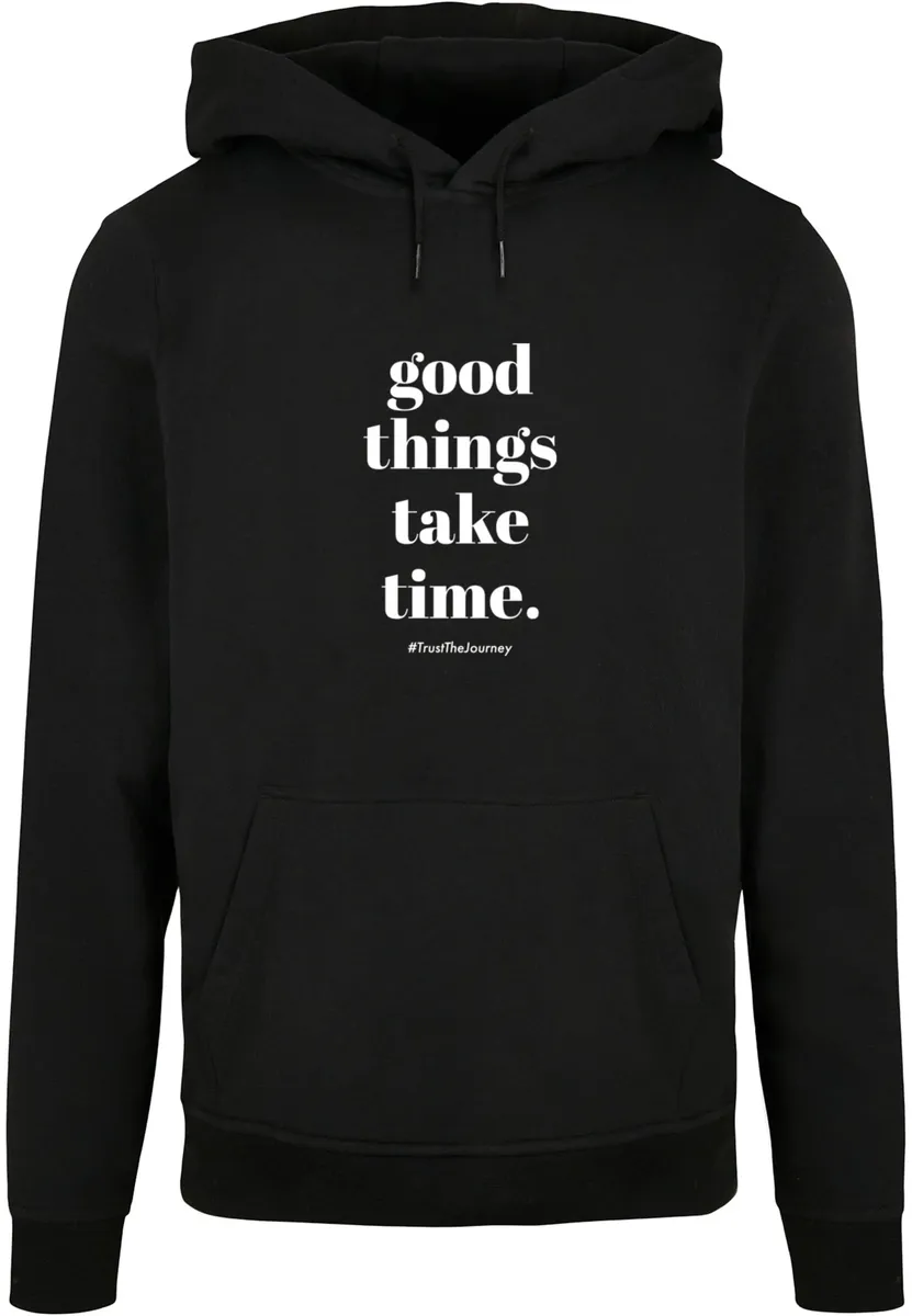

Толстовка с капюшоном Merchcode " Merchcode Men's Good Things Take Time Basic Hoody", черный