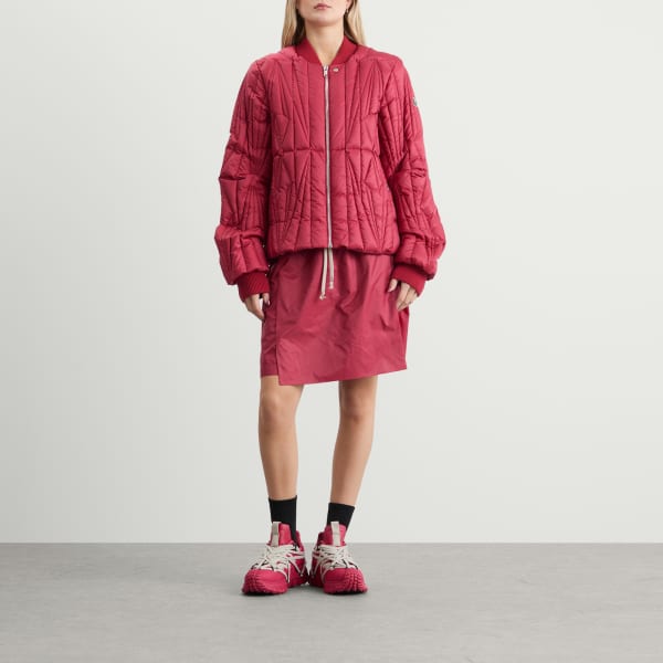 Rick Owens X moncler kiltshorts drawstring шорты, Carnelian — фото 4