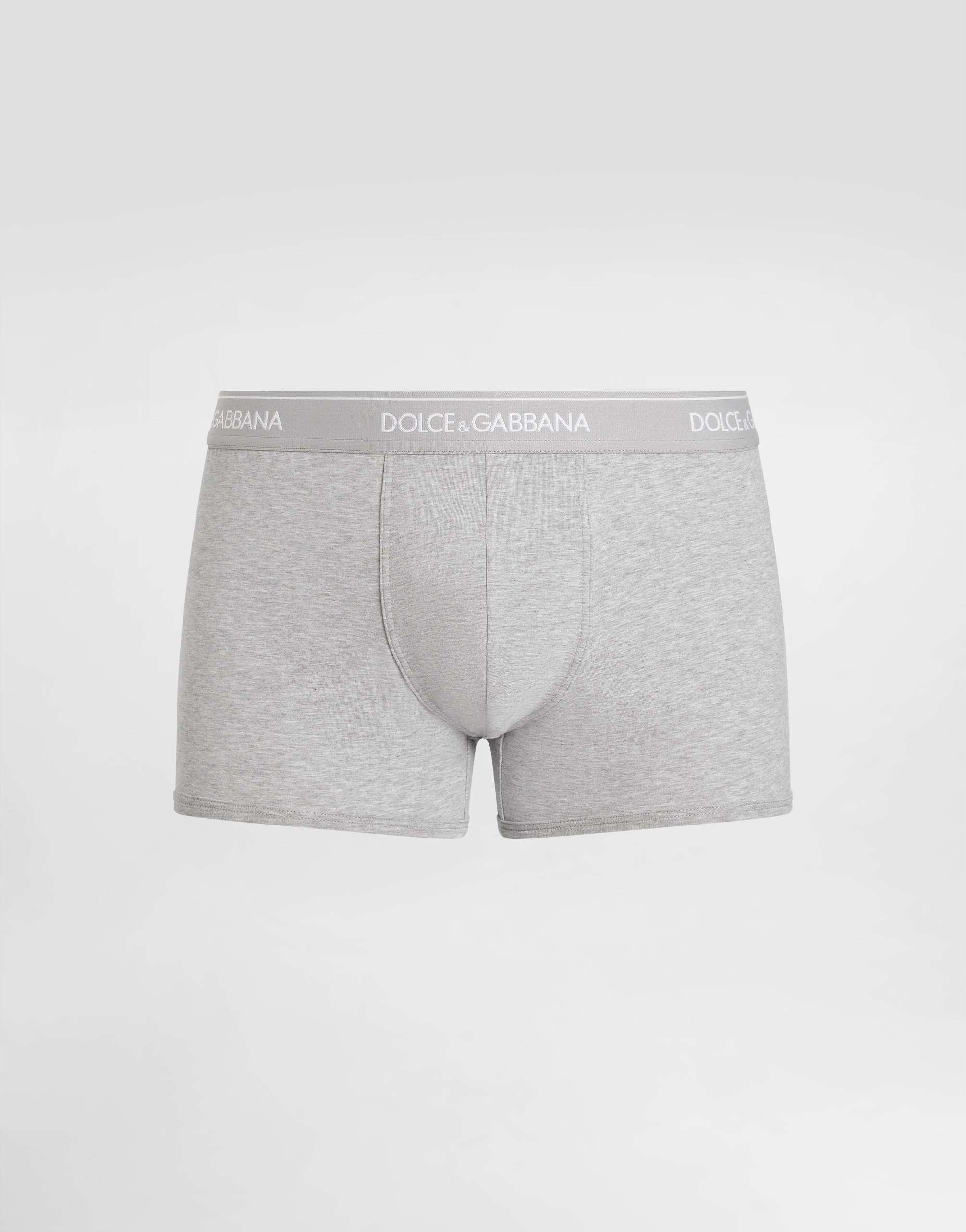 Комплект из 3-х боксеров из эластичного трикотажа стандартного кроя Dolce & Gabbana, мультиколор — фото 3
