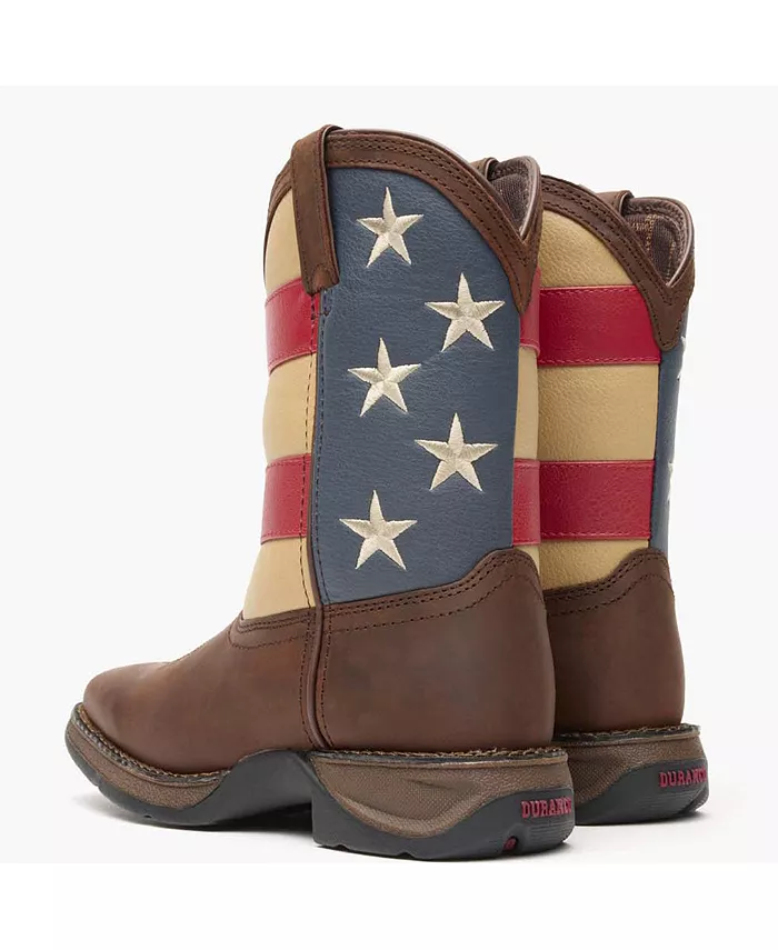 Детские Lil' Rebel от Kids' Patriotic Western Boot Durango, коричневый — фото 4