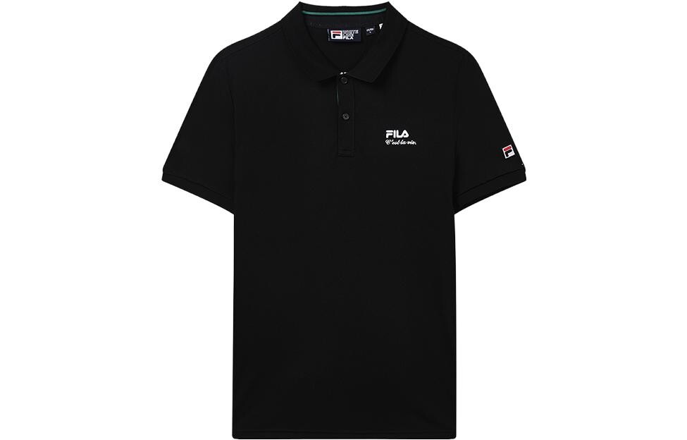 

Рубашка поло мужская, цвет черный как смоль Fila, черный