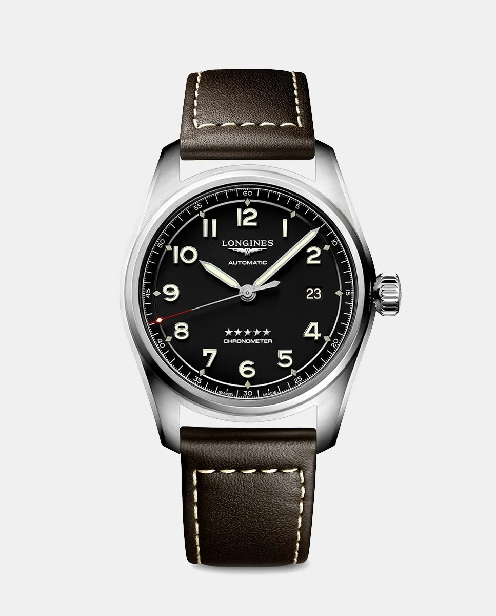 

Longines Spirit L38104530 Автоматические мужские часы из коричневой кожи, темно-коричневый