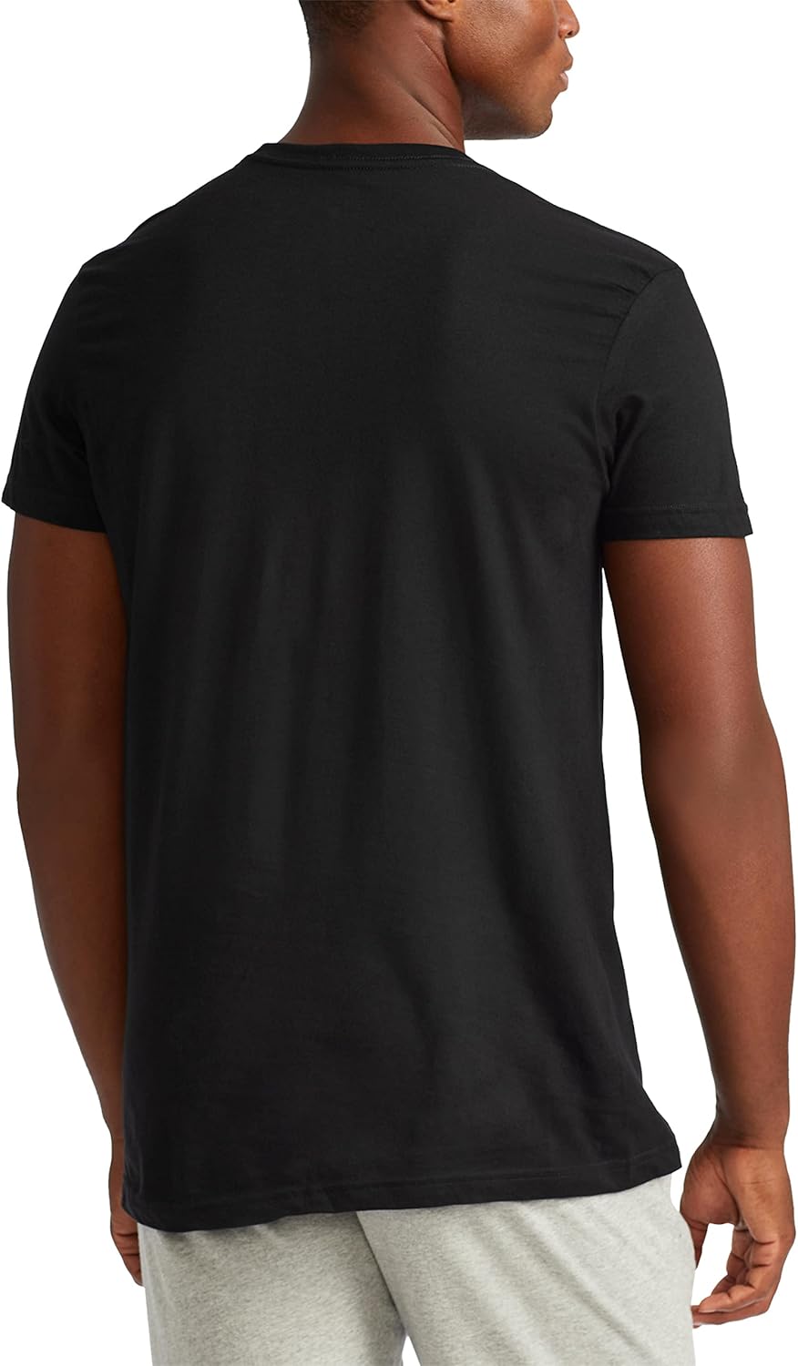 POLO RALPH LAUREN Мужская классическая майка с влагоотводящим эффектом, 3 штуки, Crews, Polo Black/Red - 3 Pack — фото 3