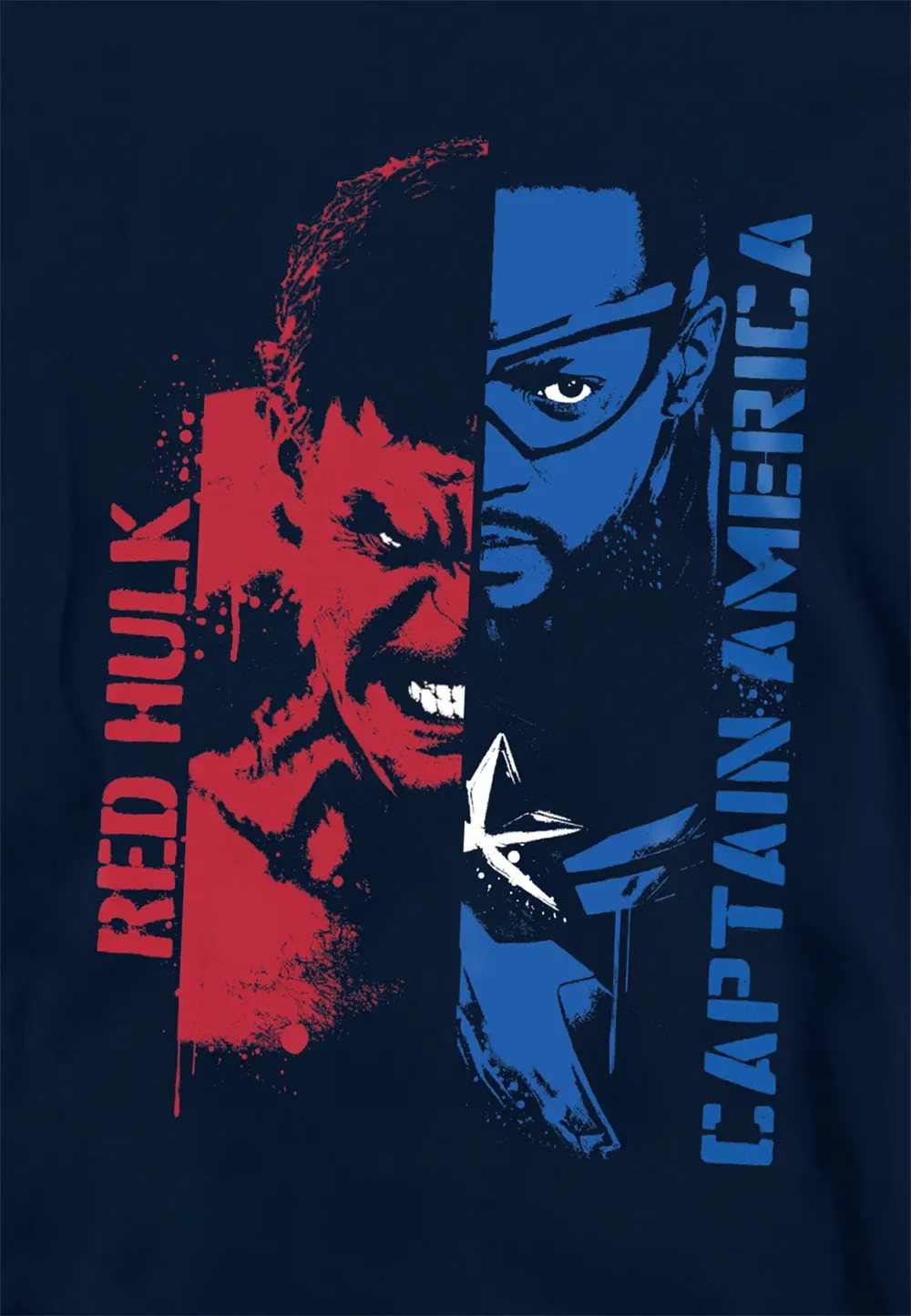 Детская худи Marvel Captain America и Red Hulk, темно-синий, темно-синий — фото 2