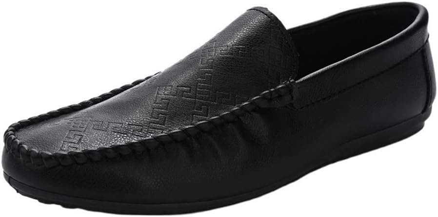 

Мужские лоферы JIADELI, мокасины, простые, однотонные, кожаные, гибкие, противоскользящие, удобные, без шнурков (Цвет: черный)