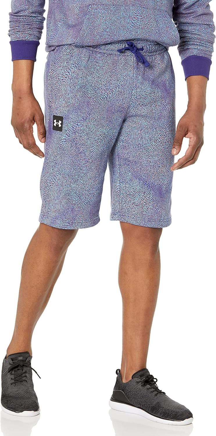 

Мужские шорты Under Armour Rival Terry Printed, (468) Sonar Blue/Onyx White