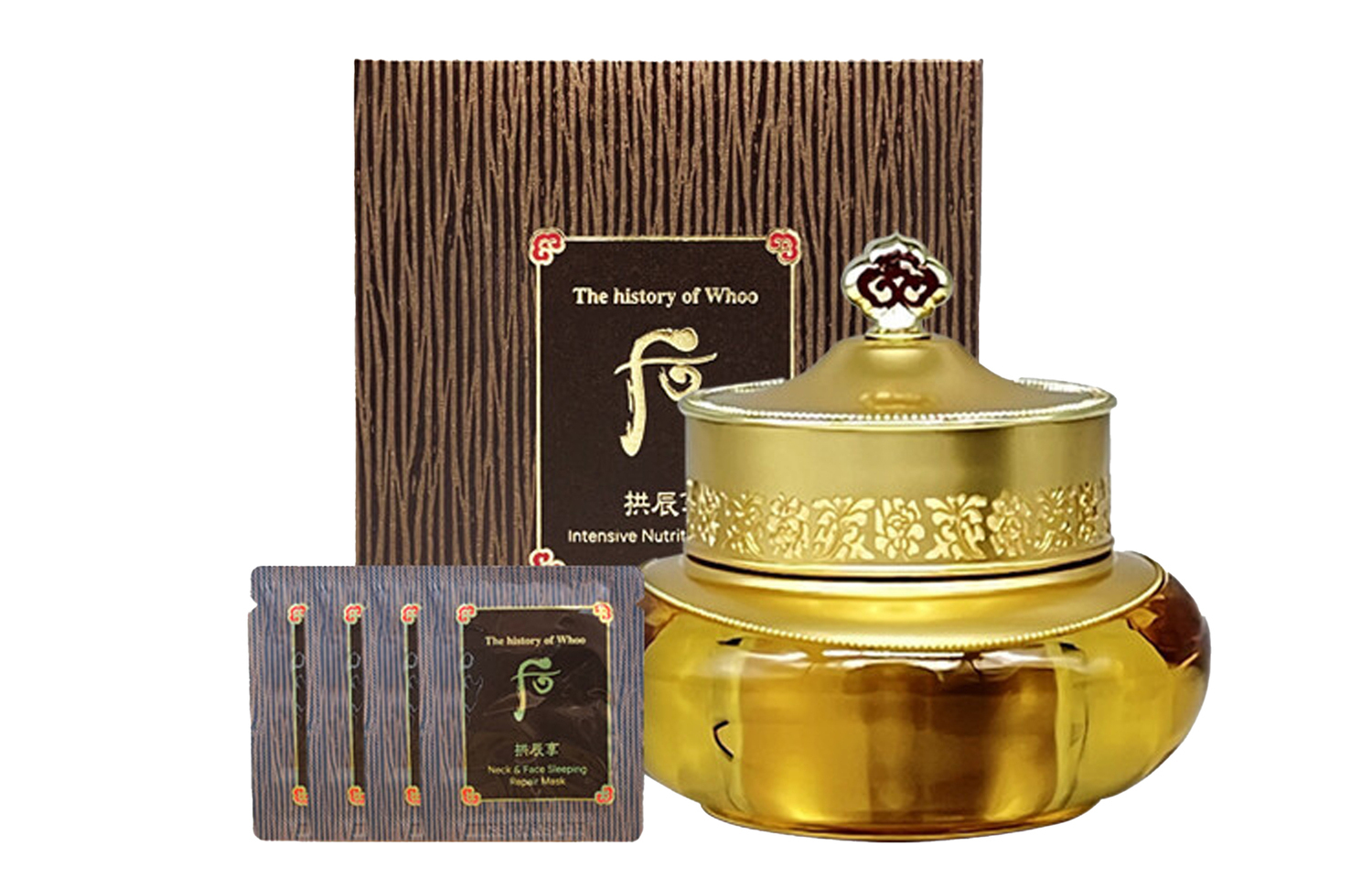 

Крем для лица Gong Chen Enjoy Health Jin увлажняет и питает 50мл+2,5мл*4 The History Of Whoo