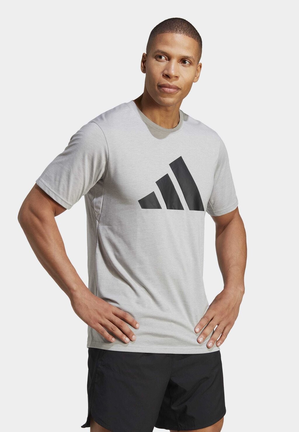 

Футболка с принтом Adidas, черная, Черный, Футболка с принтом Adidas, черная