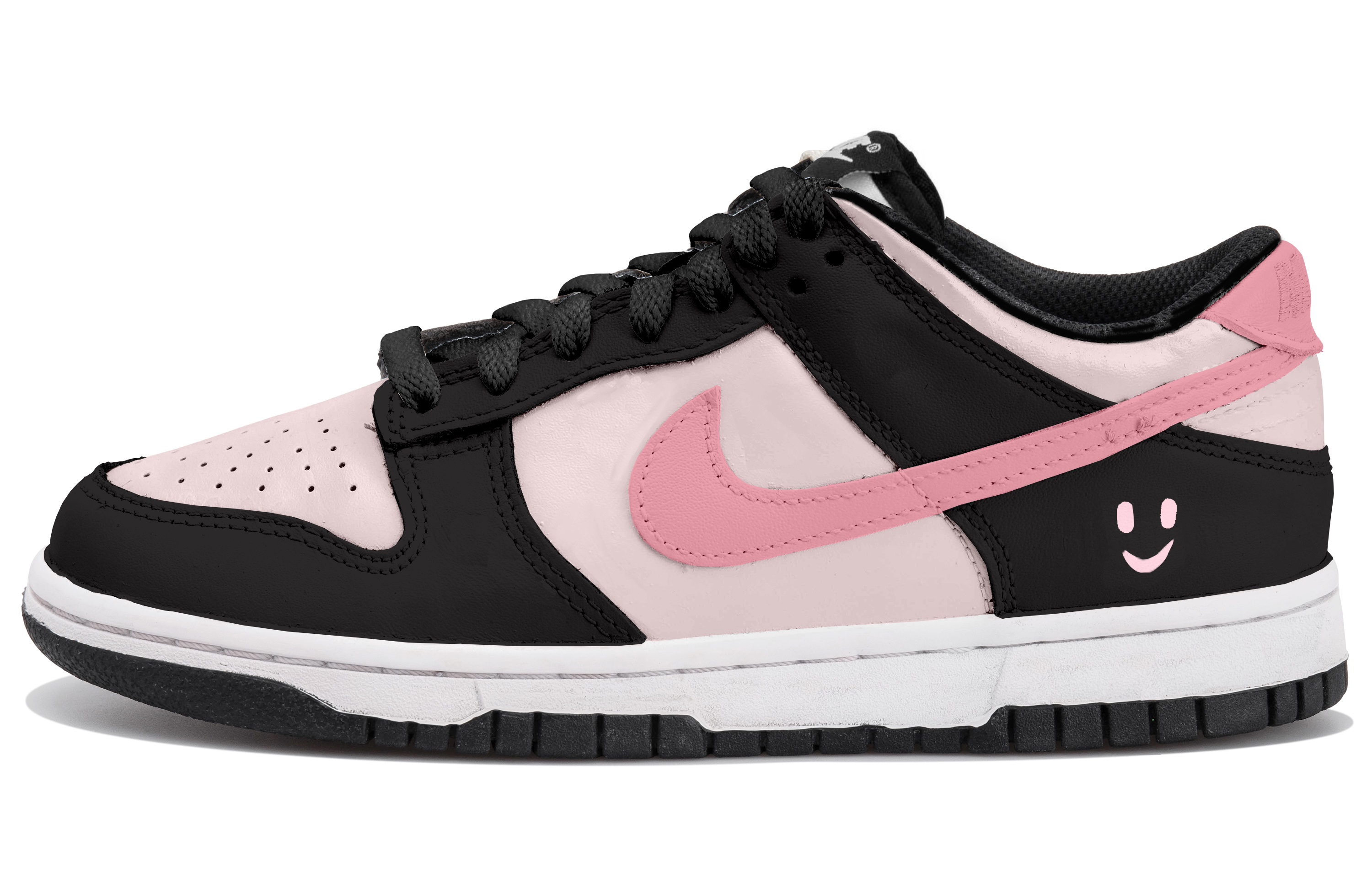 

Nike Детские кроссовки для скейтбординга Dunk Anti Slip, износостойкие, низкие, черные, розовые, для подростков