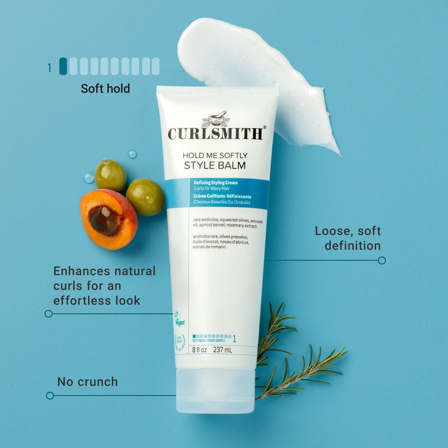 Крем-бальзам для укладки кудрявых волос Hold Me Softly Curlsmith, 8 oz/237 mL — фото 3