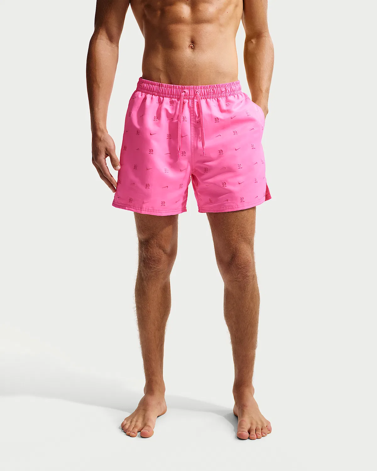 Мужские плавательные шорты Nike Swim Breaker 5" с полной подкладкой, Pink Glow — фото 2