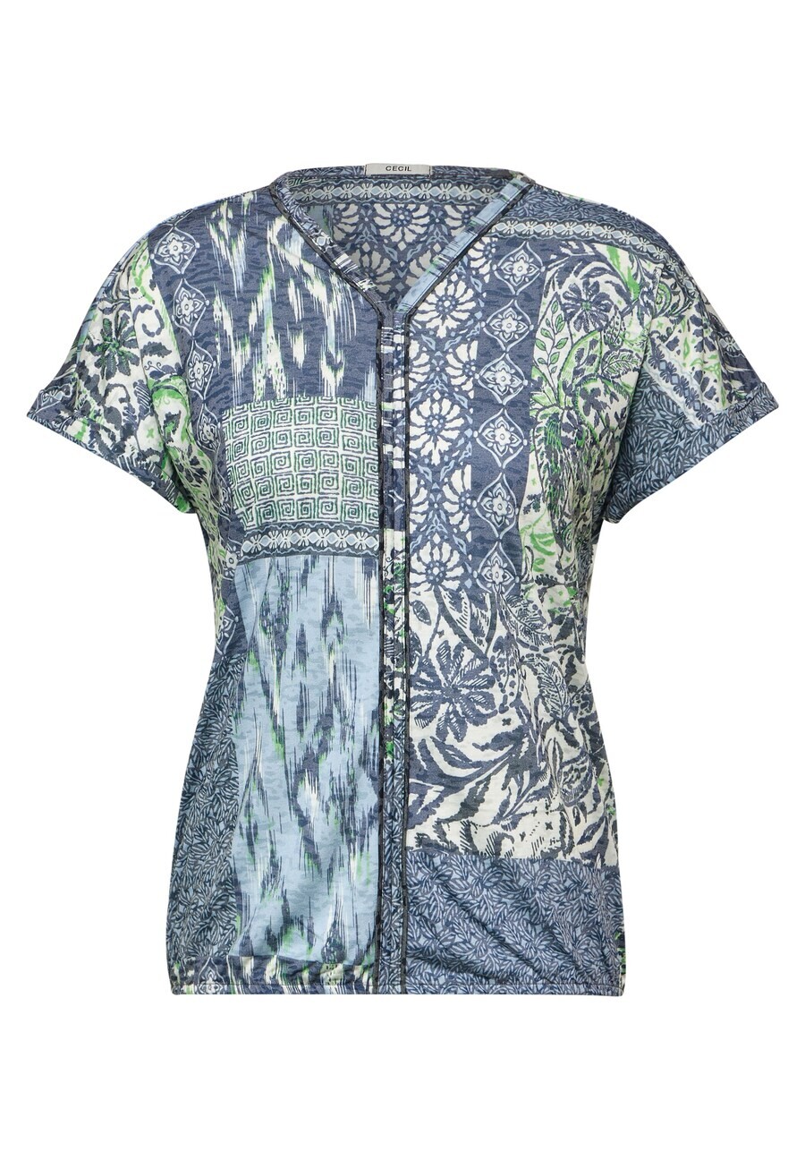 

Футболка CECIL Shirt, цвет marine blue/dusty blue