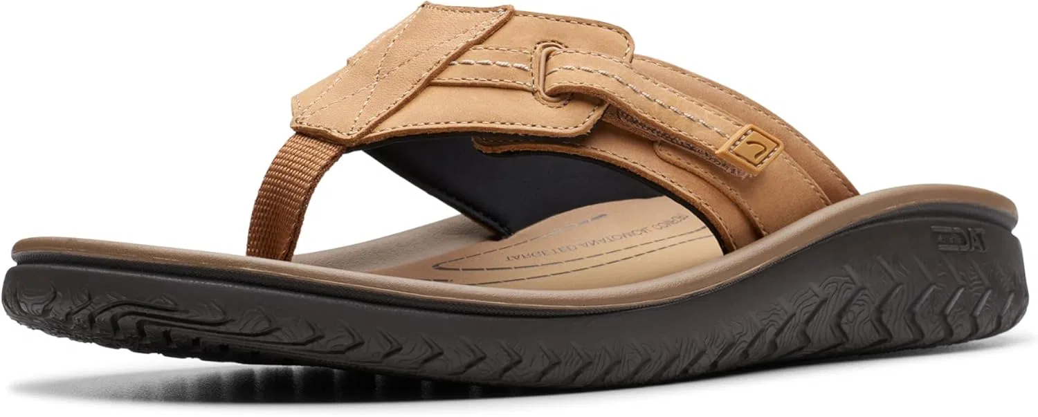 Сандалии из натуральной кожи, Clarks, Tan Leather
