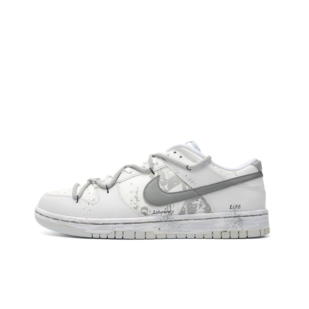 

Кроссовки Nike Dunk Skateboarding Shoes Women's Low-top Black, серый