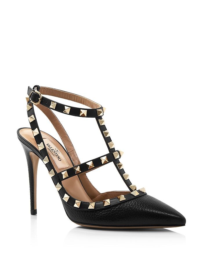 

Женские кожаные туфли Rockstud Cage с заклепками Valentino Garavani